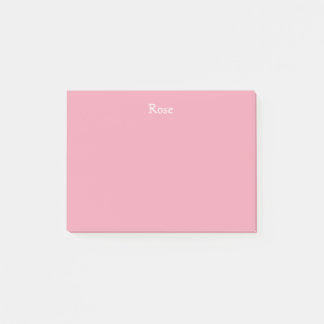 Rosen-rosa personalisierte Post-Itanmerkungen Post-it Klebezettel