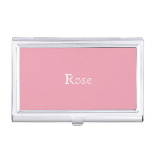 Rosen-rosa personalisierter Geschäfts-Kartenhalter Visitenkarten Dose