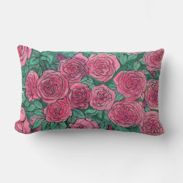 Rosen, Rose Garten, Bioskizze Tinten Pastete Lendenkissen
