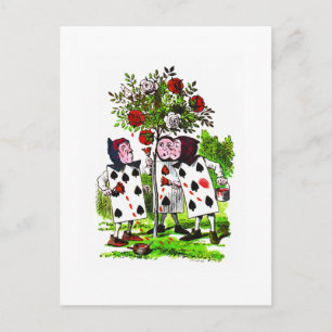 Rosen rot malen - Postkarte / Einladung