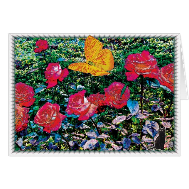 Rosen-Rote Rosen (Vorderseite (Horizontal))