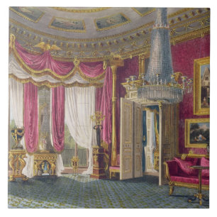 Rosen-Satin, der Raum zeichnet (zweite Ansicht) Fliese