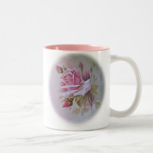 Rosen-Schale Zweifarbige Tasse