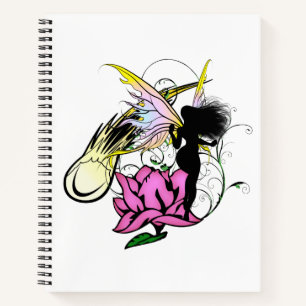 Rosen-Schatten-Fee Notizbuch