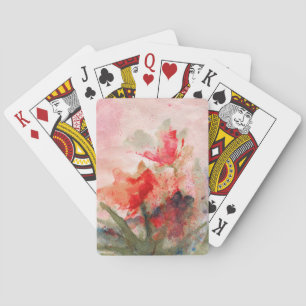 Rosen Schmetterlinge Karten Spielkarten