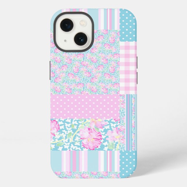 Rosen Schmetterlinge Patchwork Samsung Note 4 Hüll iPhone Hülle (Rückseite)