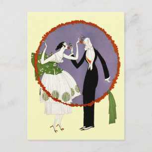 Rosen schnuppern postkarte