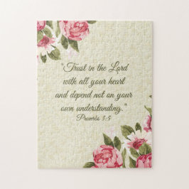 Rosen Scripture w/pink 3:5 der Sprichwörter 11x14