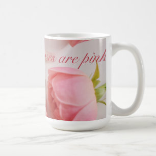 Rosen sind Pinker Becher Kaffeetasse
