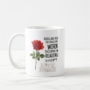 Rosen sind rot, dieses Buch ist sehr scharf Bücher Kaffeetasse