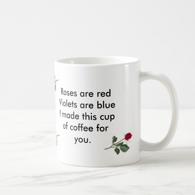 Rosen sind rot kaffeetasse (Rechts)