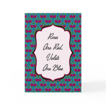 Rosen sind rot - Vermisse-Dich-Karte | Whimsical F