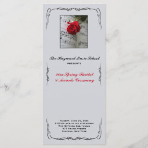 Rosen sind rotes musikalisches programm