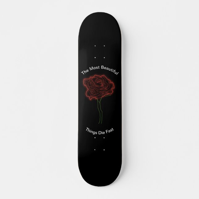 Rosen Skateboard (Vorne)