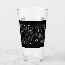 Rosen-Skizze und Sternenlicht-Siebdruck-Glaswaren Glas