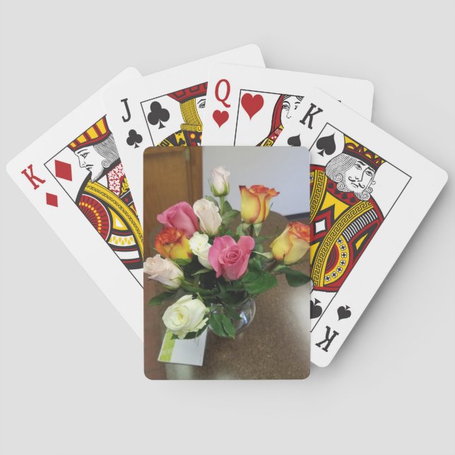 Rosen Spielkarten (Rückseite)