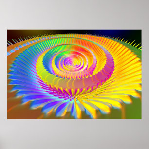 Rosen-Spirale Poster