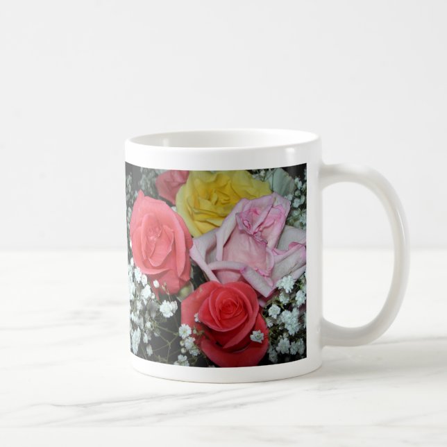 Rosen-Tasse Kaffeetasse (Rechts)