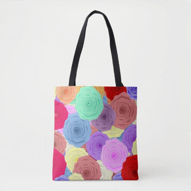 Rosen-Tragetasche Tasche (Vorderseite)