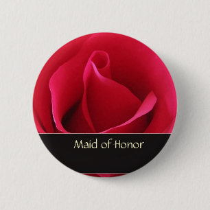Rosen-Trauzeugin-Hochzeits-Button Button