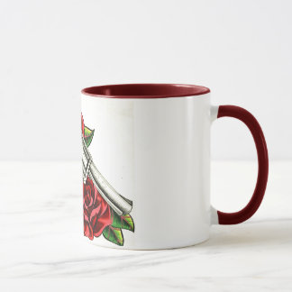 Rosen u. Revolver-Tasse Tasse