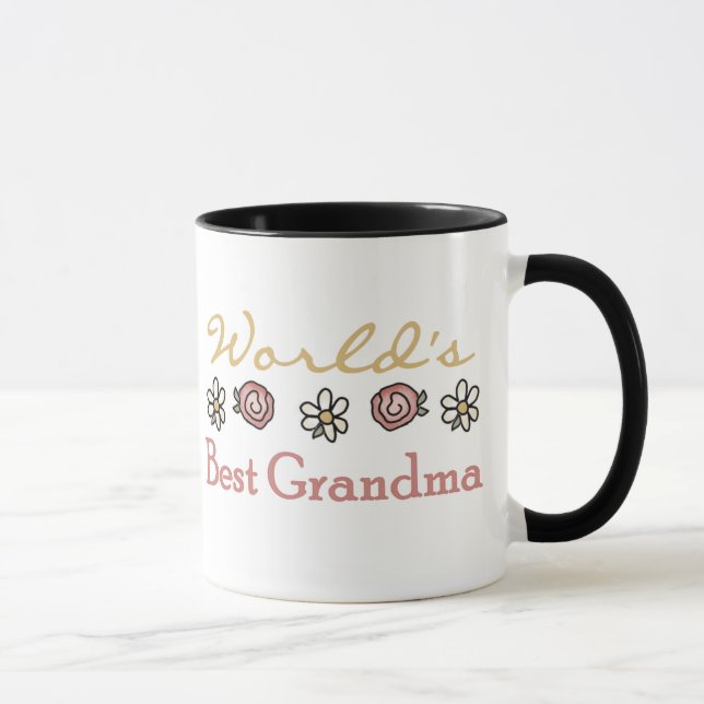 Rosen und die beste Großmutter der Tasse (Rechts)