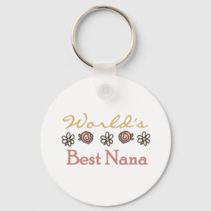 Rosen und die beste Nana der Gänseblümchen-Welt Schlüsselanhänger