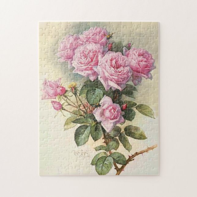 Rosen und Hummeln Paul de Longpre Fine Art (Vertikal)