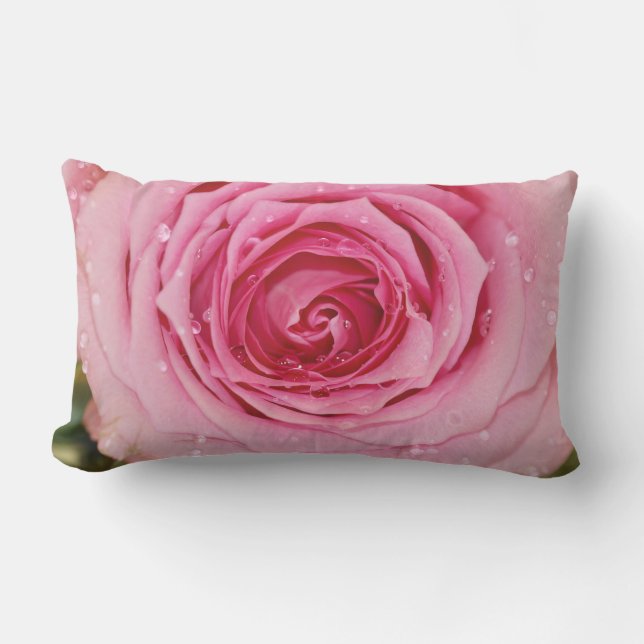 Rosen und rosa Hartriegel Kissen Für Draußen (Vorderseite)