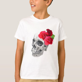Rosen und Schädel T-Shirt