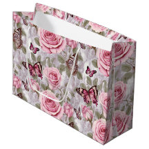 Rosen und Schmetterlinge Aquarell