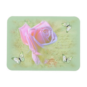 Rosen und Schmetterlinge Magnet
