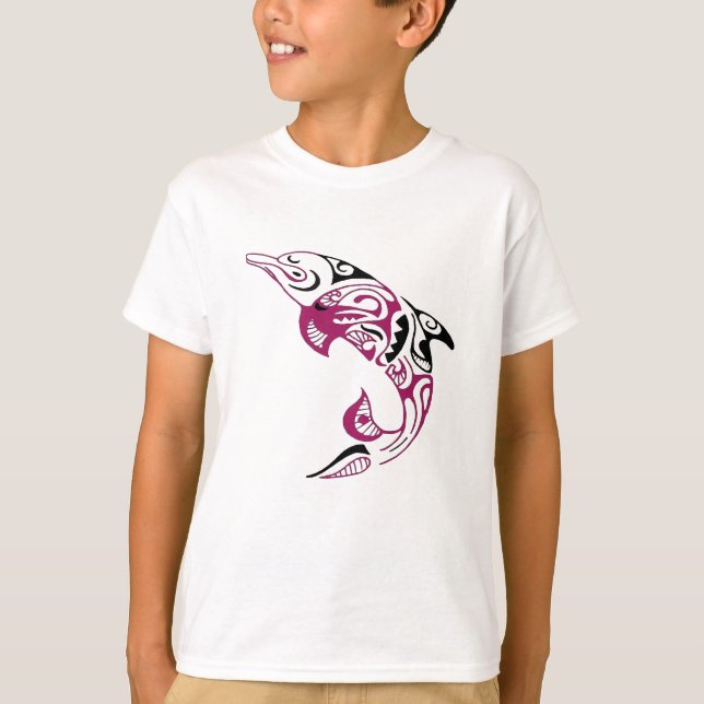 Rosen-und Schwarz-Stammes- T-Shirt (Vorderseite)