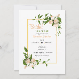 Rosen- und Stephanotis-Blumen-Einladung Einladung