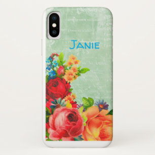Rosen- und Vergissmeinnicht-Blumenstrauß iPhone / Case-Mate iPhone Hülle