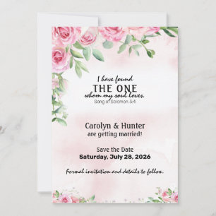 Rosen und Verse Save The Date