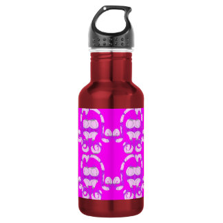 Rosen- und Wellen-Bechermalven Edelstahlflasche