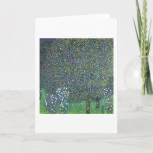 Rosen unter den Bäumen, c.1905 Feiertagskarte