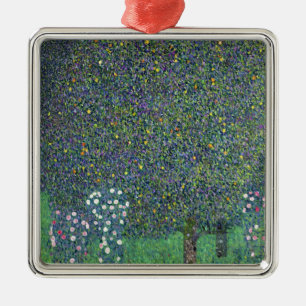 Rosen unter den Bäumen, c.1905 Silbernes Ornament