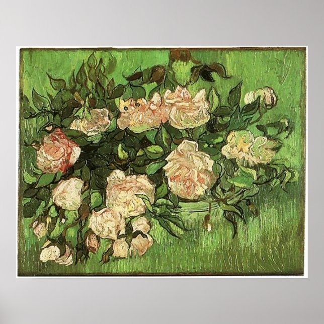 Rosen, Vam Gogh, 1890 Poster (Vorne)