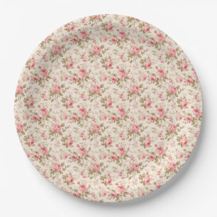Rosen vermitteln Liebe zur Natur Pappteller