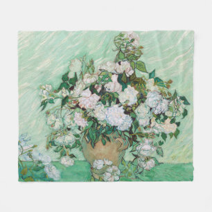 Rosen von Vincent van Gogh Fleecedecke