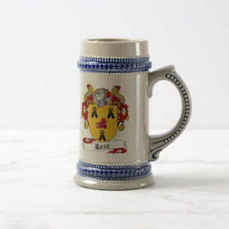 Rosen-Wappen Stein - Familienwappen Bierglas