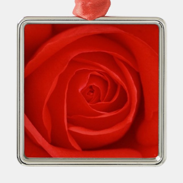 Rosen-Weihnachtsverzierung Ornament Aus Metall (Vorne)