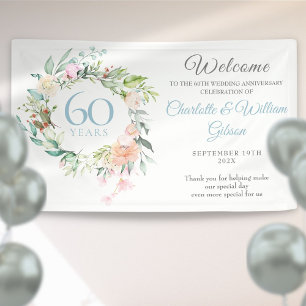 Rosen zum 60. diamantenen Hochzeitsjubiläum Willko Banner