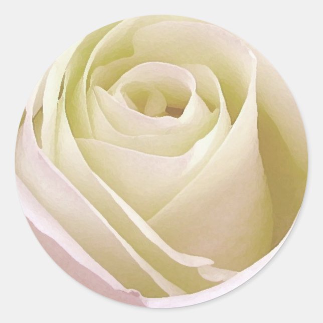 Rosenaufkleber Runder Aufkleber (Vorderseite)