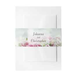 Rosenband Einladung zur Hochzeit Einladungsbanderole