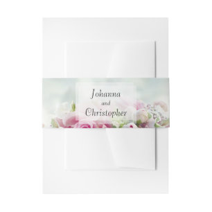Rosenband Einladung zur Hochzeit Einladungsbanderole
