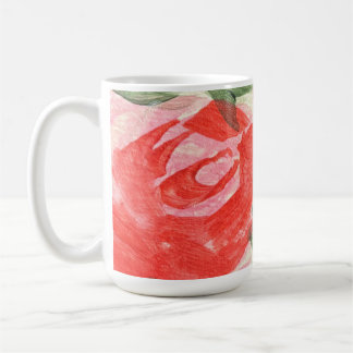 Rosenbedruckter Kaffeebecher Kaffeetasse