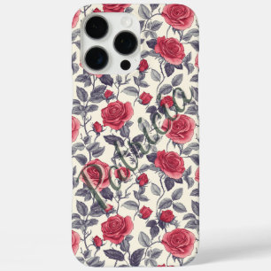 Rosenbenutzerdefinierter Name iPhone-Hülle für Tel iPhone 16 Pro Max Hülle